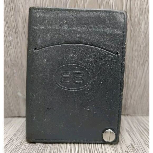 Buxton Card‎ Wallet 10 Plastic Wallet Inserts Holds 20 Card Brown Men's Minimal - Picture 1 of 8